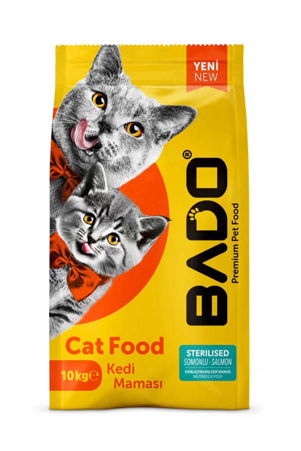 Bado Yetişkin Kısır Kedi Maması Somonlu 10 Kg