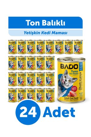 Bado Yetişkin Yaş Kedi Maması Ton Balıklı 400Gr 24'lü - Görsel 1
