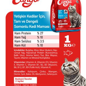 Cango Yetişkin Kedi Maması Somonlu 1 Kg - Görsel 3