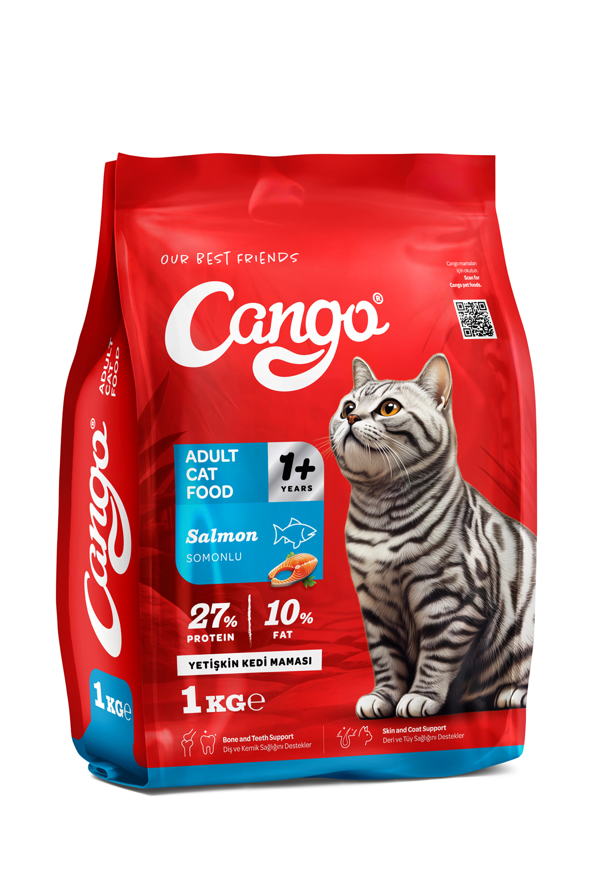 Cango Yetişkin Kedi Maması Somonlu 1 Kg 5