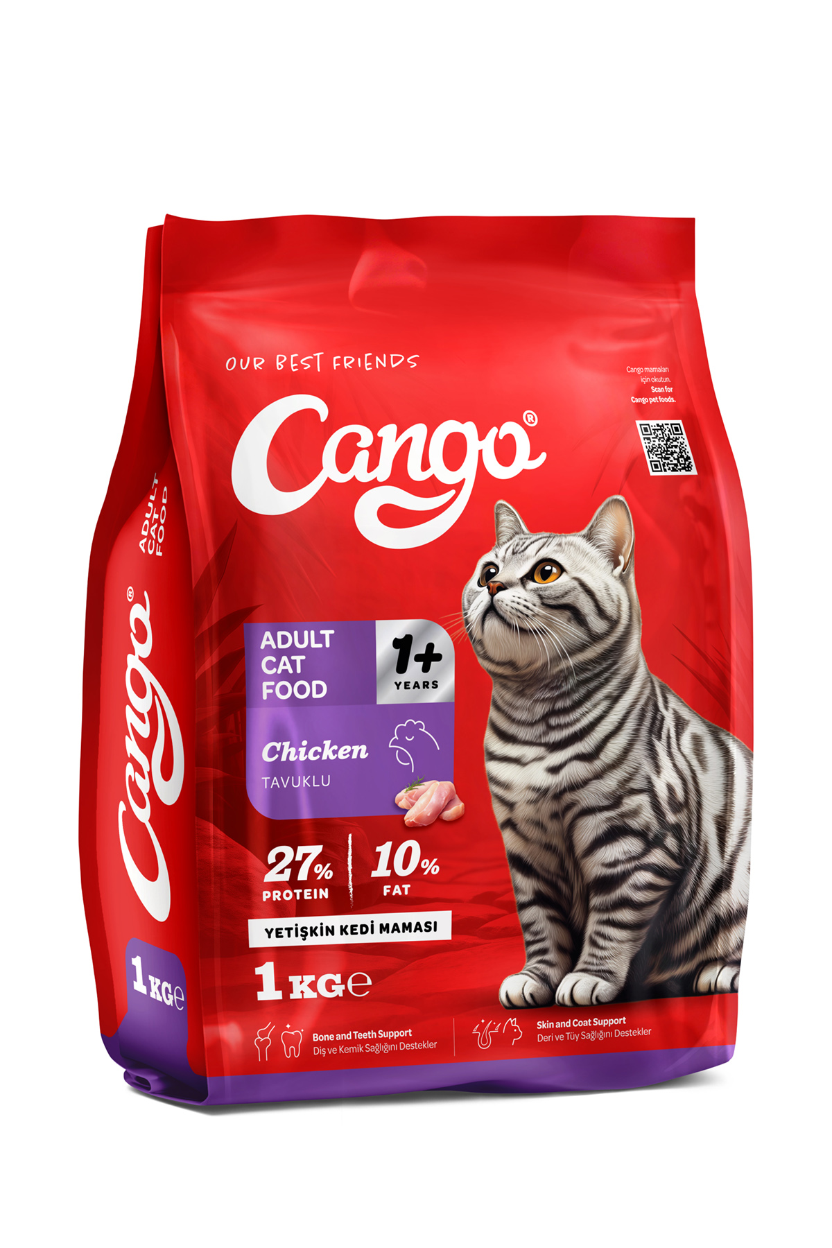 Cango Yetişkin Kedi Maması Tavuk Etli 1 Kg - Görsel 2