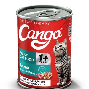 Cango Yetişkin Yaş Kedi Maması Kuzu Etli 415Gr 12Li - Görsel 2