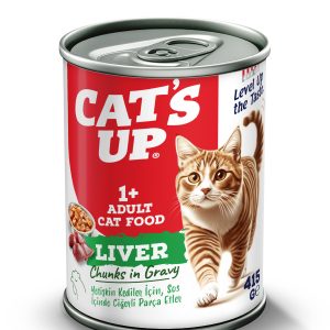 Cats Up Yaş Yetişkin Kedi Maması Ciğerli 415gr 36Lı - Görsel 2