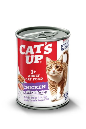Cats Up Yaş Yetişkin Kedi Maması Tavuklu 415gr 6Lı - Görsel 2