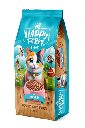 Happy Farm Etli Kedi Maması 15Kg - Görsel 3