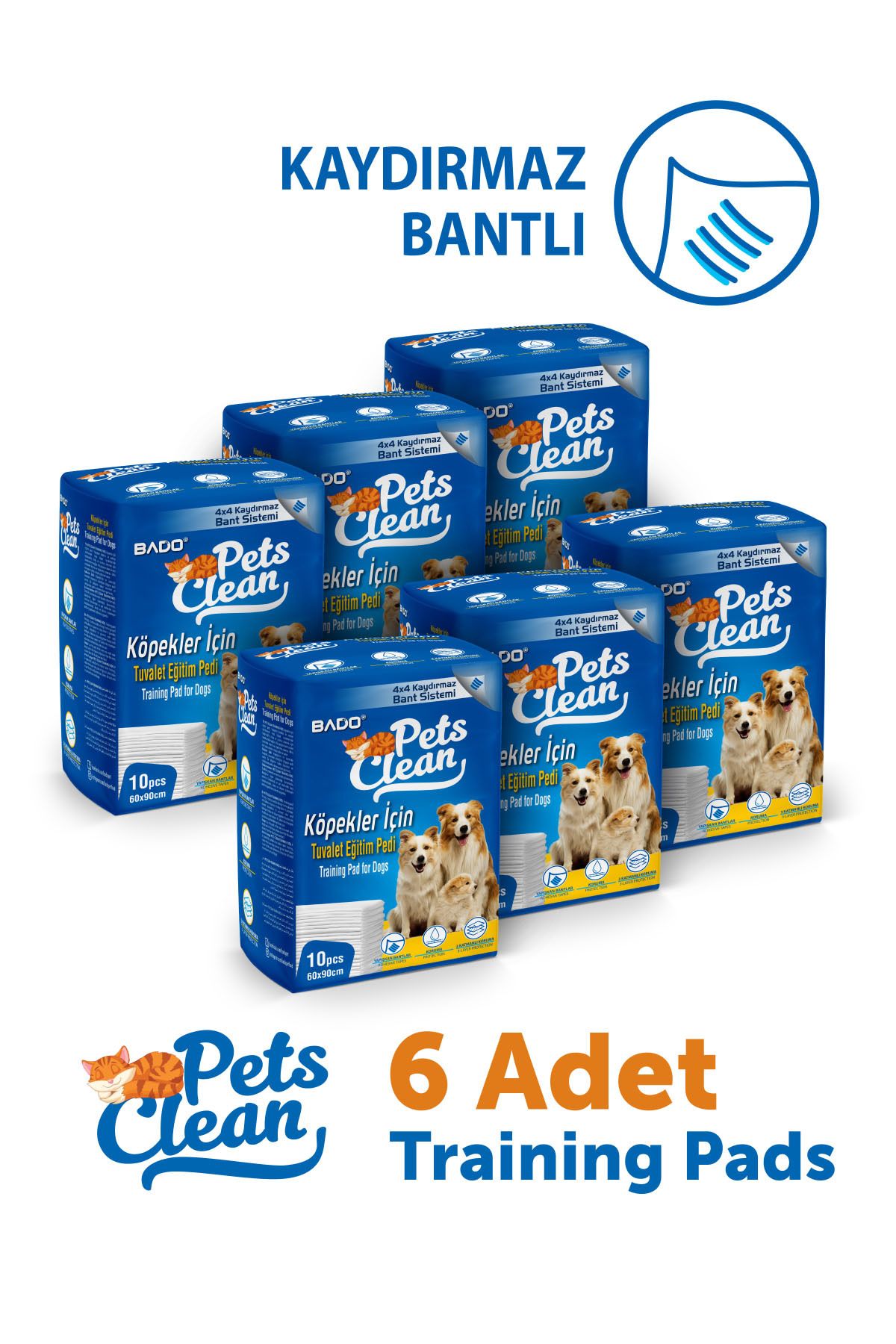 Pets Clean Eğitim(Çiş) Pedi 10lu 60*90Cm*6