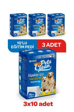 Pets Clean Eğitim(Çiş) Pedi 10lu 60*90Cm*3'lü Paket - Görsel 2