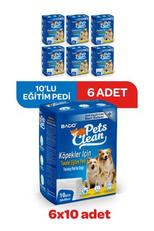 Pets Clean Eğitim(Çiş) Pedi 10lu 60*90Cm*6'lı Paket - Görsel 2