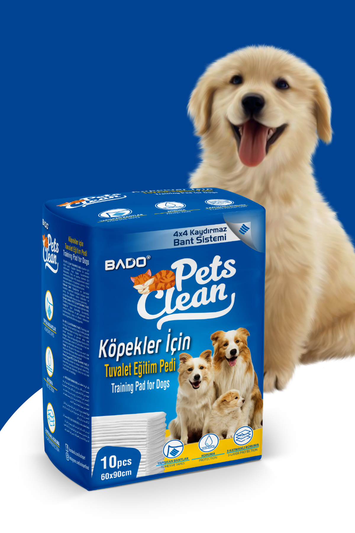 Pets Clean Eğitim(Çiş) Pedi 10lu 60*90Cm*6