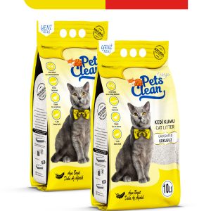 Pets Clean Kedİ Kumu Natural (Kokusuz) 10Lt 2Li - Görsel 2
