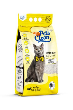 Pets Clean Kedİ Kumu Natural (Kokusuz) 10LT - Görsel 2