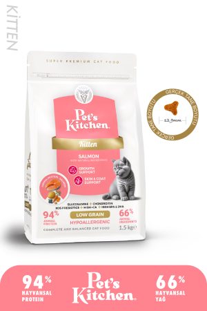 Pet's Kitchen Yavru Kedi Maması Somonlu 1,5 Kg