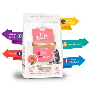 Pet's Kitchen Yavru Kedi Maması Somonlu 1,5 Kg - Görsel 2