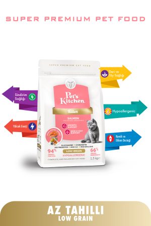 Pet's Kitchen Yavru Kedi Maması Somonlu 1,5 Kg - Görsel 2