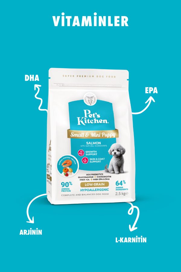 Pet's Kitchen Yavru Köpek Maması Somonlu 2,5 Kg