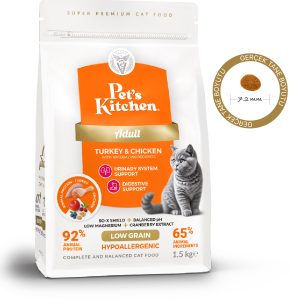 Pet's Kitchen Yetişkin Kedi Maması Hindi ve Tavuklu 1,5 Kg - Görsel 1