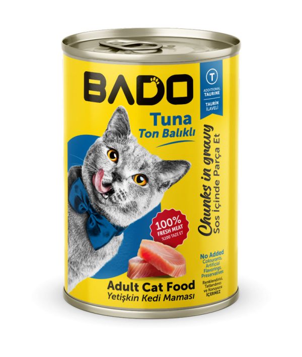 Bado Yetişkin Yaş Kedi Maması Ton Balıklı 400GR