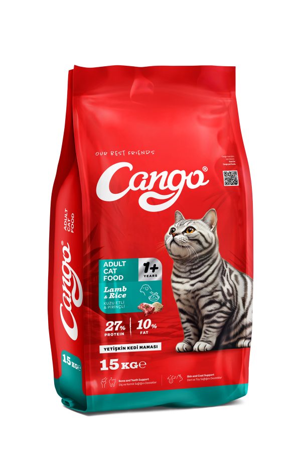 Cango Yetişkin Kedi Maması Kuzu Etli ve Pirinçli 15KG