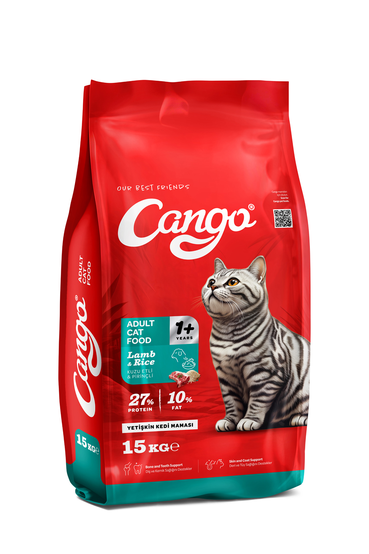 Cango Yetişkin Kedi Maması Kuzu Etli ve Pirinçli 15KG - Görsel 2