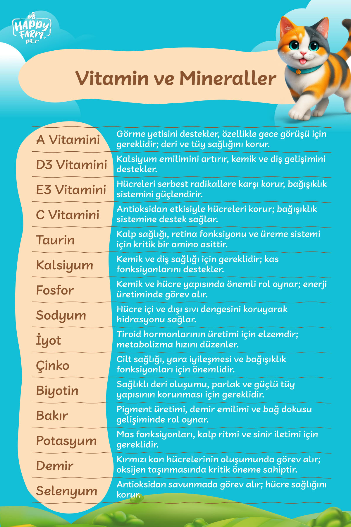Happy Farm Etli Kedi Maması 15Kg - Görsel 7