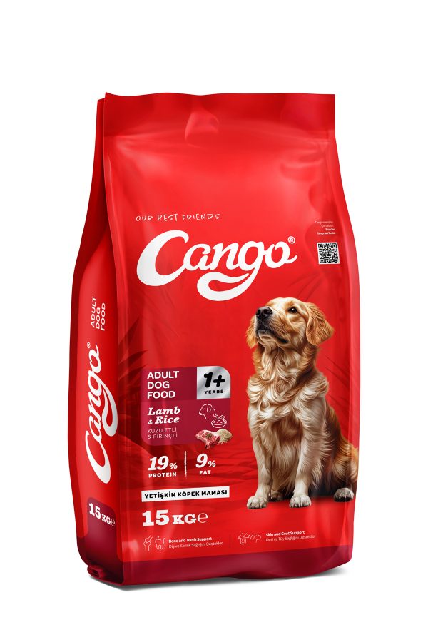 Cango Yetişkin Köpek Maması Kuzu Etli Pirinçli 15KG