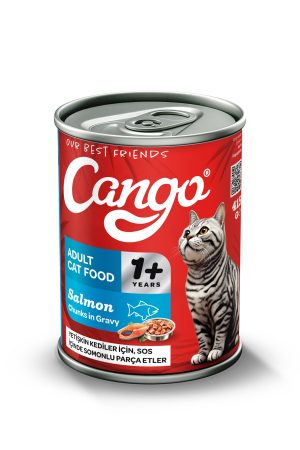 Cango Yetişkin Yaş Kedi Maması Somonlu 415Gr 24Lü - Görsel 2