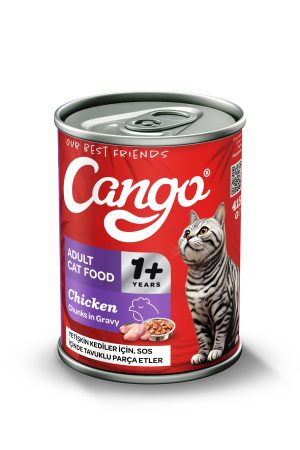 Cango Yetişkin Yaş Kedi Maması Tavuklu 415Gr - Görsel 1