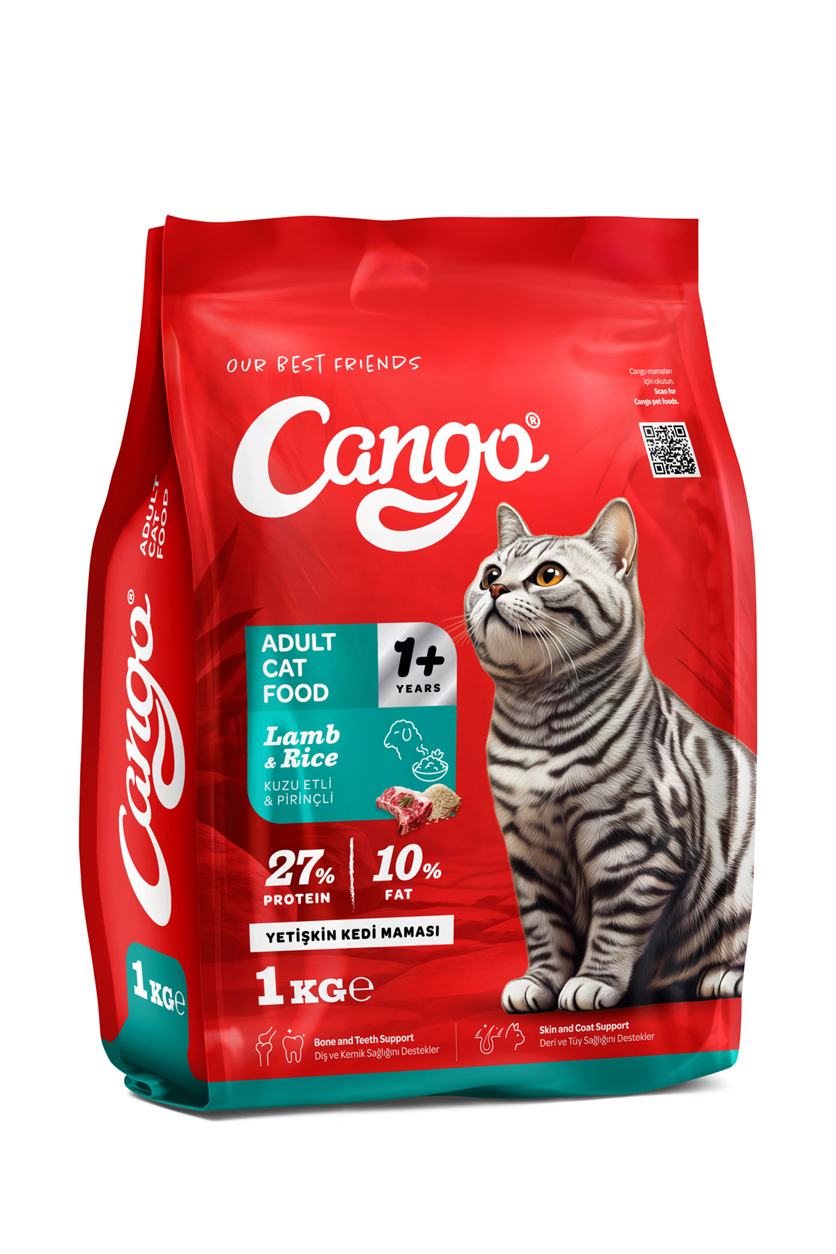 Cango Yetişkin Kedi Maması Kuzu Etli 1 Kg 5