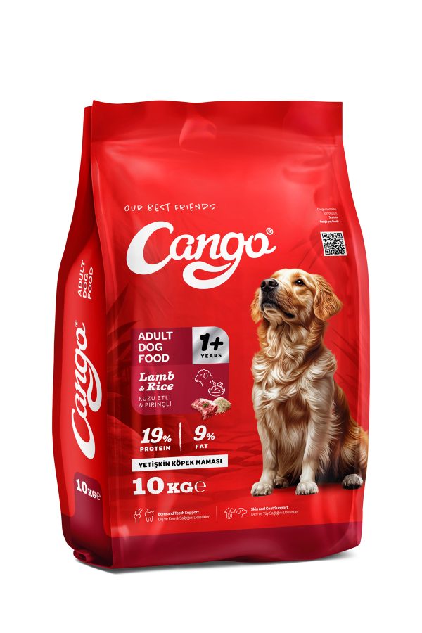 Cango Yetişkin Köpek Maması Kuzu Etli ve Pirinçli 10Kg