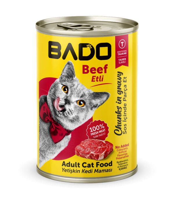 Bado Yetişkin Yaş Kedi Maması Etli 400GR